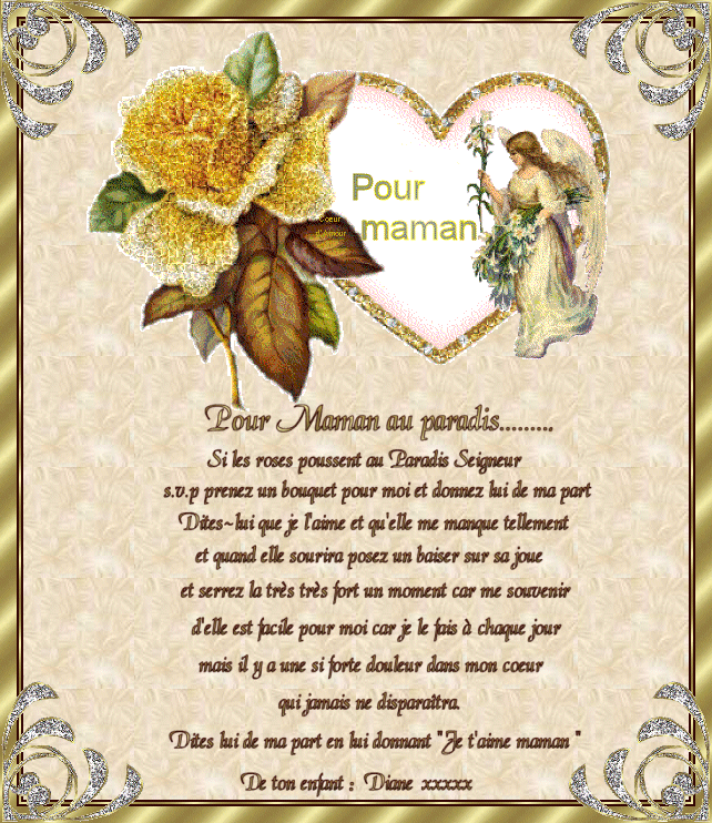 a ma MAMAN DECEDER AU MOIS DE MAI 2000