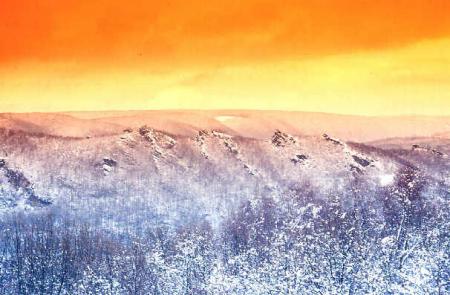 vue des ardennes  l hiver