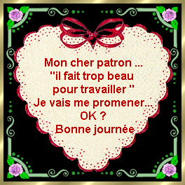 aller op dehors   pas de boulot aujourd hui
