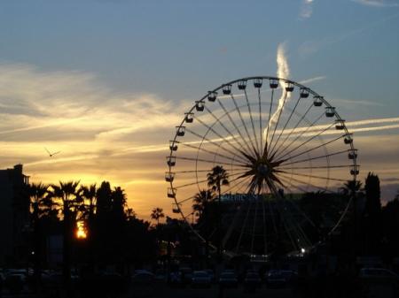 coucher de soleil sur la fete